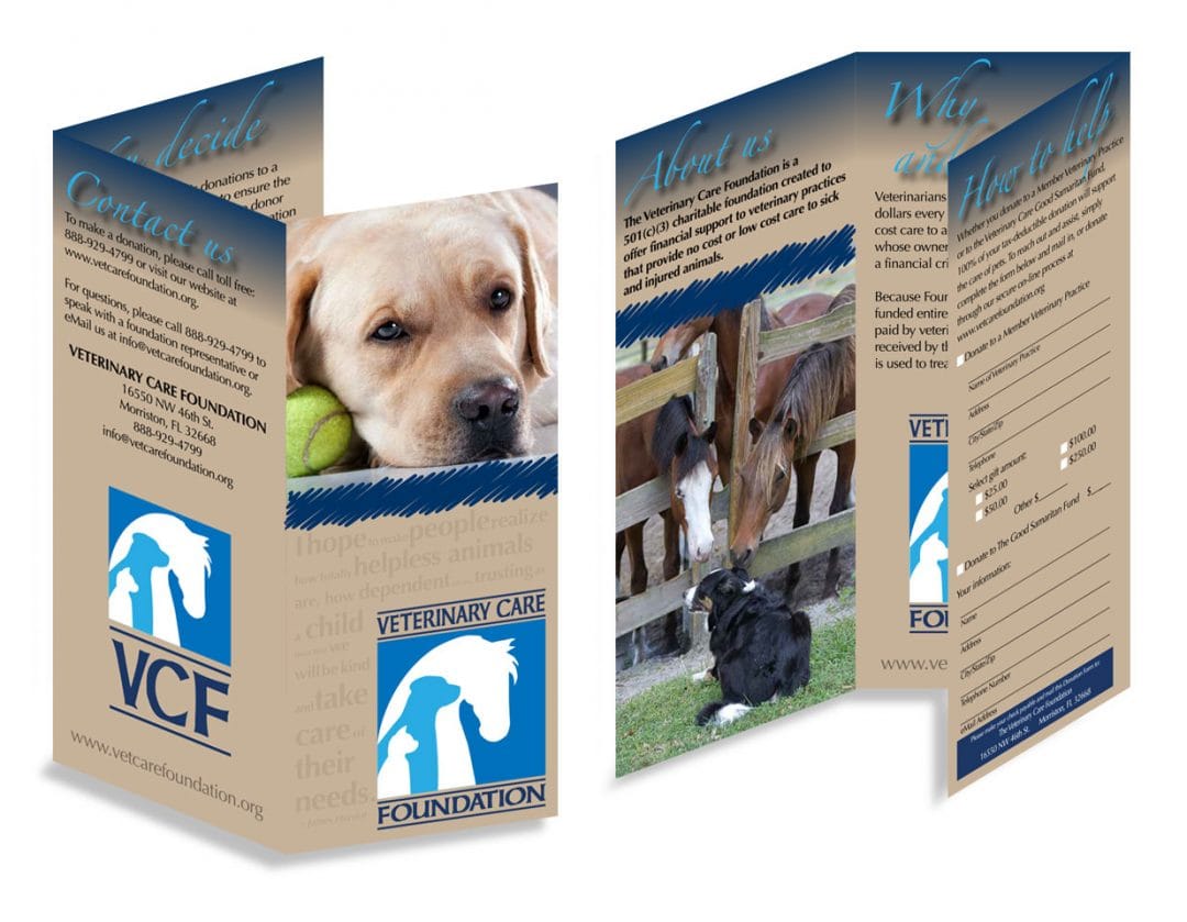 VCF Informational Brochures Veterinary Care Foundation